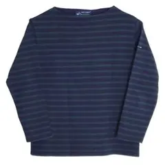 【SAINT JAMES】ウェッソン・ボーダー ネイビーグリーンストライプ