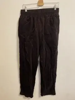 GU ダークブラウン コーデュロイ イージーパンツ