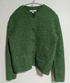 UNIQLO グリーン ニットカーディガン M