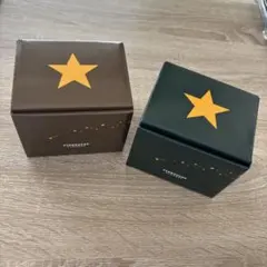 STARBUCKS　REWARDS スターマグ　2個　グリーン＆ブラウン