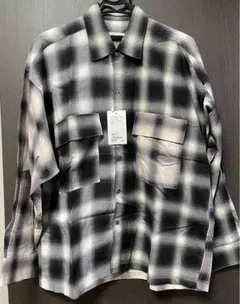monkey time ブラック チェックネルシャツ Sサイズ