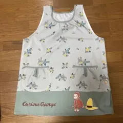 Curious George エプロン 花柄