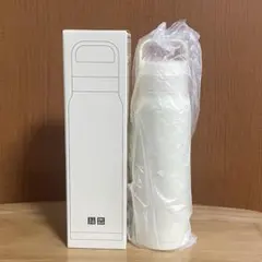 ユニクロ2025ノベルティ 炭酸対応ステンレスボトル　オフホワイト　水筒