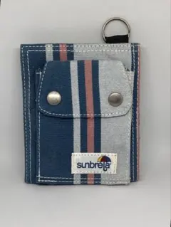 sunbrella 二つ折り財布 ストライプ柄