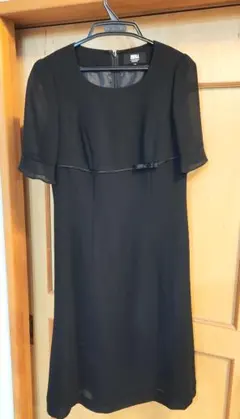 【未使用】東京イギン　9号　夏用　喪服ワンピース　半袖　礼服　ブラックフォーマル