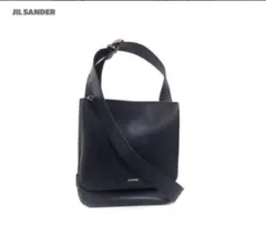 JIL SANDER ブラックレザーショルダーバッグのサムネイル