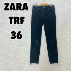 ♥ZARA TRF♥ ザラ (36) デニム スキニーパンツ カットオフ
