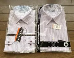 ストライプ長袖シャツ2枚セット 39-82、39-80