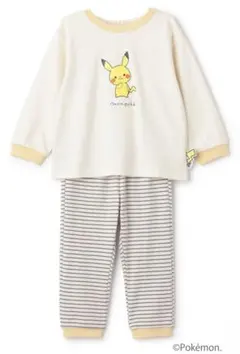 【美品】petit main モンポケコラボパジャマ 80