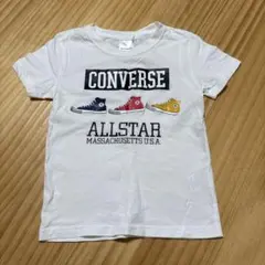 最終値下げ！ CONVERSE ALLSTAR Tシャツ ホワイト　120センチ
