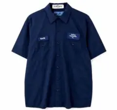 CINTAS 半袖ワークシャツ 企業ロゴ ワッペン ネームパッチ ネイビー XLのサムネイル