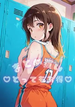 ◆ゆい/一点物◆A4サイズ ポスター AIイラスト 高画質 部活 アニメ 6