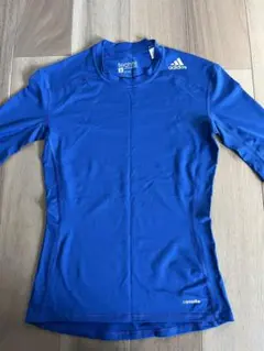 adidas techfit インナーウェア 青　Oサイズ
