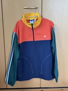 adidas ナイロンジャケット カラー付き