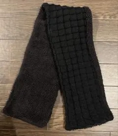 リバーシブル フリース マフラー 黒