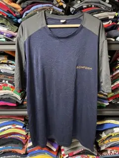 IRONFORM ラグランTシャツ ネイビー×グレー 3XL