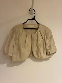 BEAMS LIGHTS ベージュ パフスリーブ カーディガン 38