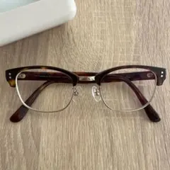JINS ブラウン・ブラック メガネ(度あり)