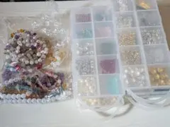 天然石ブレスレットやネックレス、ピアス、指輪、ストラップ等のハンドメイド用の材料