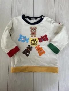 HOT BISCUITS クマ柄トレーナー 90cm