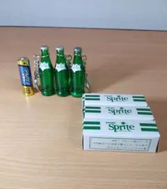 昭和 レトロ スプライトミニボトルキーホルダー3個まとめ売りのサムネイル