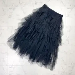 美品】Unlogical Poem アンロジカルポエム 刺繍 チュールスカート