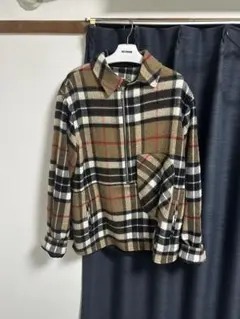 極美品】BURBERRY チェック柄CPOジャケット - メルカリ