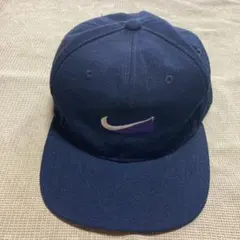エ*ー様 90s NIKE ナイキ 刺繍ロゴ 帽子 キャップ 6パネル vint