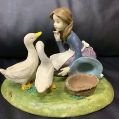 NAO by Lladro 少女とガチョウ 陶器人形 フィギュリン - メルカリ