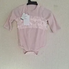 アプレレクール★ピンク フリルロンパース 70