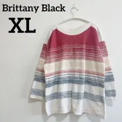 美品✨Brittany Black【XL】長袖 ニット コットンニット ゆるだぼ
