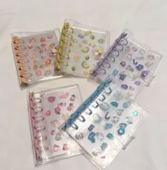 透明シール帳 A7バインダー リフィル10枚　ぷくぷくシール付き