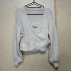 INGNIイング　 ふわふわ カーディガンとキャミソールセット　2枚セット