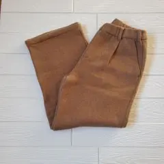 【あたたかい パンツ】レディース裏起毛ブラウン パンツM