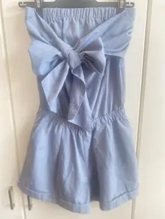 【最終値下げ】CECIL Mc BEE 　ベアトップ　リボン　オールインワン