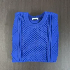 a.v.v ニット　ブルー　Lサイズ　未使用に近い