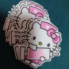 25922❤医療好き(❀ᴗ͈ˬᴗ͈)"新品 キティ看護師ワッペン1枚分