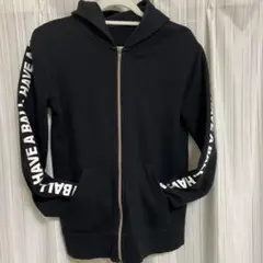 GLAZOS ブラックパーカー 170サイズ