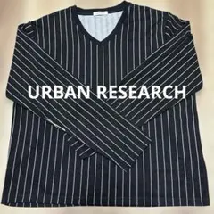 URBAN RESEARCH ストライプ Vネック長袖カットソー