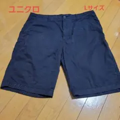 ユニクロメンズ黒ショートパンツ Lサイズ