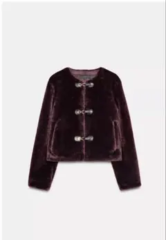 フェイクファートグルボタンジャケット