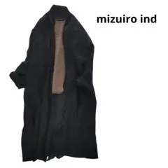 mizuiro ind　羽織り　リネン100%　長袖　透け感　黒色　日本製のサムネイル