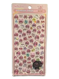 正規品　ボンボンドロップシールミニ　しずくちゃん　うるおいちゃん　ピンク