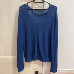 UNIQLO 青 カーディガン XL