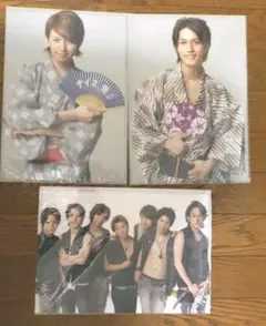 関ジャニ∞　公式 クリアファイル　2008 3枚セット　錦戸亮　大倉忠義