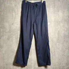 美品⭐️インヘリット イージーパンツ リネン混 Lサイズ ネイビー スラックス