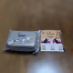 KALDI　ネコの日バッグ　ガジェットケース・カレンダーセット