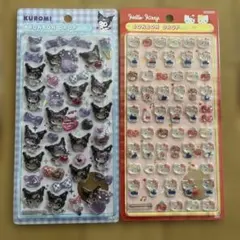 Kuromi & Hello Kitty Bonbon Dropシールセット