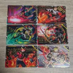 スクラッチカードダス　仮面ライダーシリーズ　レア4　6枚セット