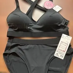 EDWIN ブラック スポーツブラセット　Ｌ